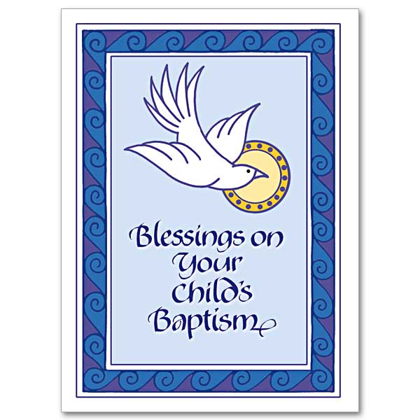 Blessings on Your Child's Baptism: Baptism Card