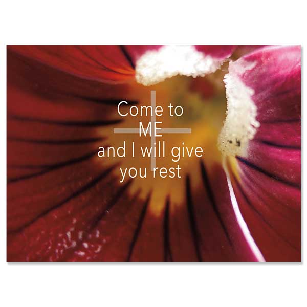 Come to Me Eternal Words: Sympathy Card