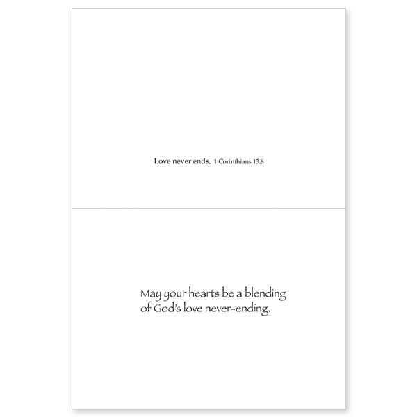 May You Grow Together in the Love of Christ, Wedding Congratulations Card