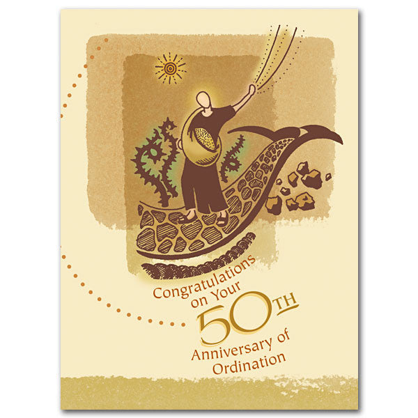 Congratulatons On Your 50Th... Priesthood Anniversary Card