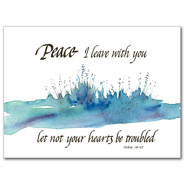 Peace I Leave With You Sympathy Card