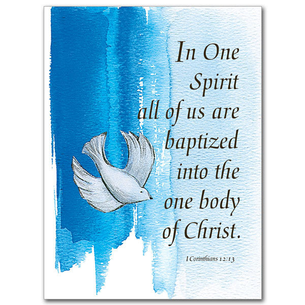 In One Spirit All Of Us... Baptism (Child) Card