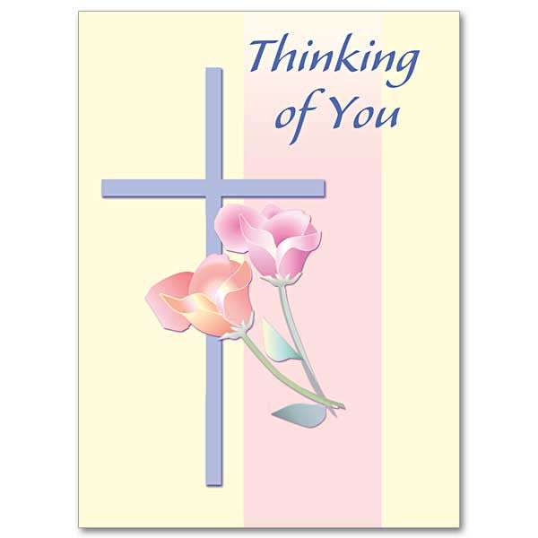 Thinking Of You (Lavender Cross) Thinking Of You Card