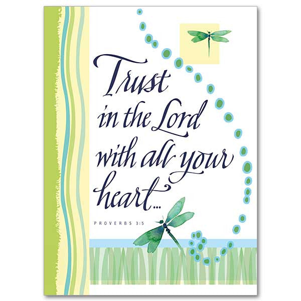 Trust In The Lord Encouragement/Praying Card