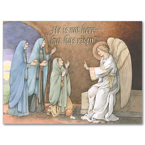 He Is Not Here But Has Risen Easter Card