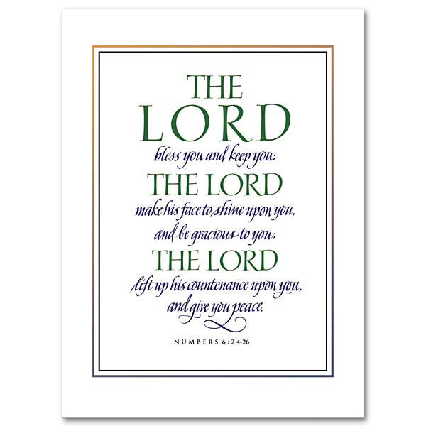 The Lord Bless You And Keep You Sympathy Card
