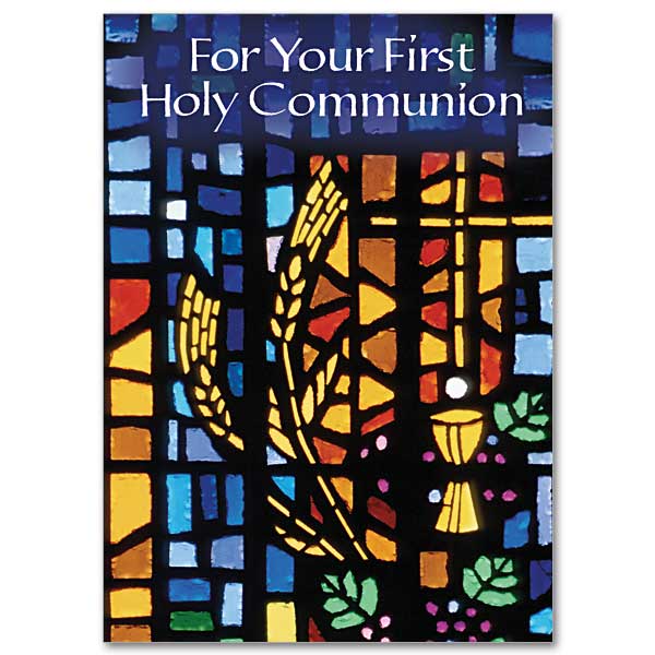 For Your First Holy Communion  First Communion Card