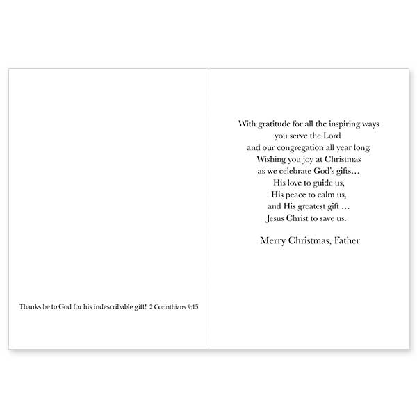 For a Special Priest at Christmas: Christmas Card