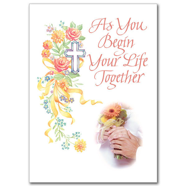 As You Begin Your Life... Wedding Congratulations Card