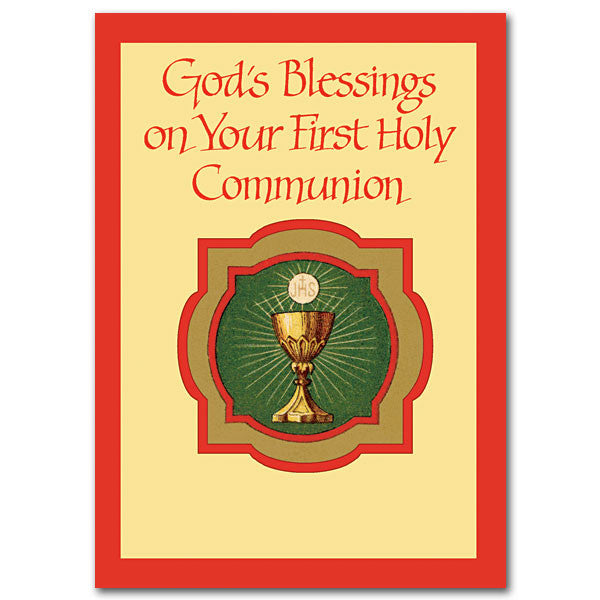 God's Blessing On Your First... First Communion Card