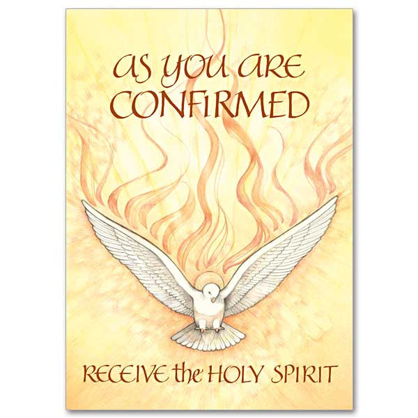 Receive The Holy Spirit Confirmation Card