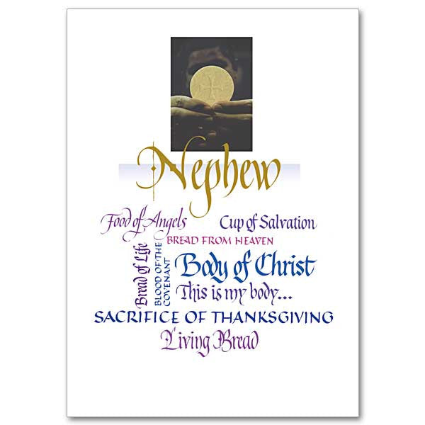 Nephew Bread Of Life First Communion Card