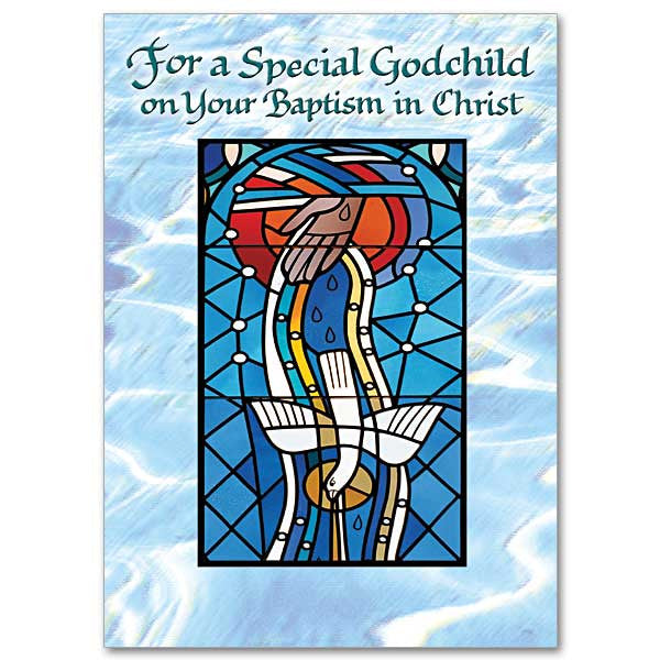 For A Special Godchild Baptism Card