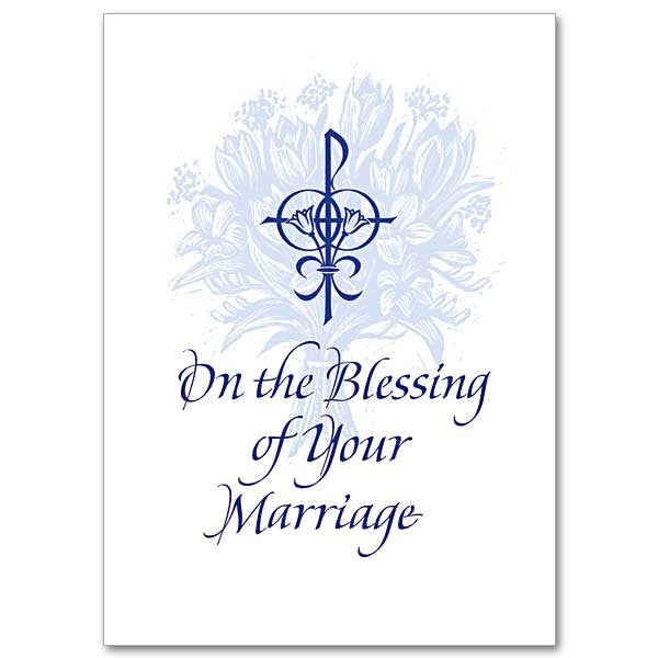 On The Blessing Of Your Marriage Wedding Congratulations Card