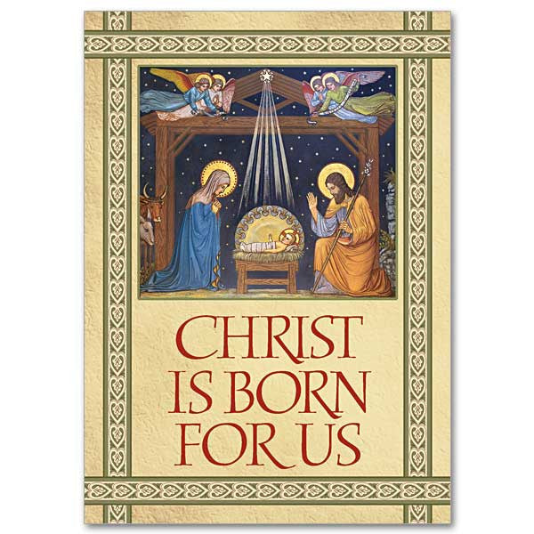 Christ Is Born For Us Miracle Of Christmas Card