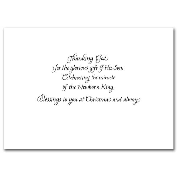 A Child Is Born Miracle Of Christmas Card