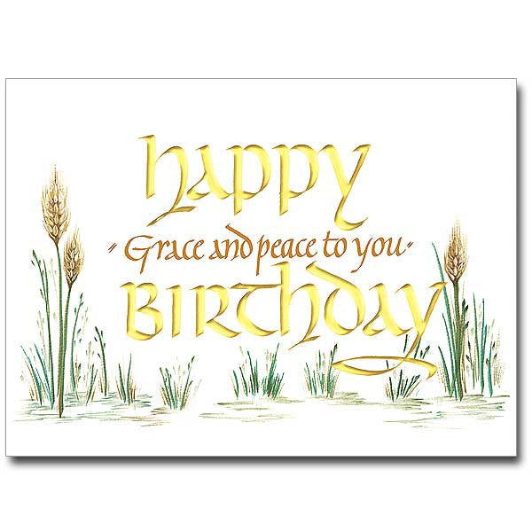 Happy Birthday (Grace & Peace) Birthday Card