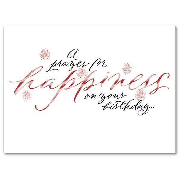 A Prayer For Happiness Birthday Card