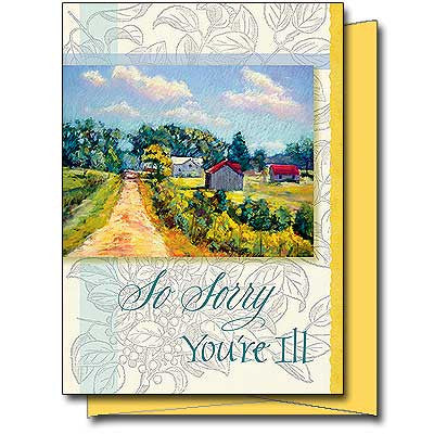 So Sorry You're Ill Get Well Card