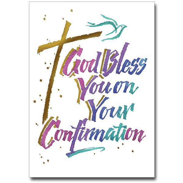 God Bless You... Confirmation Card