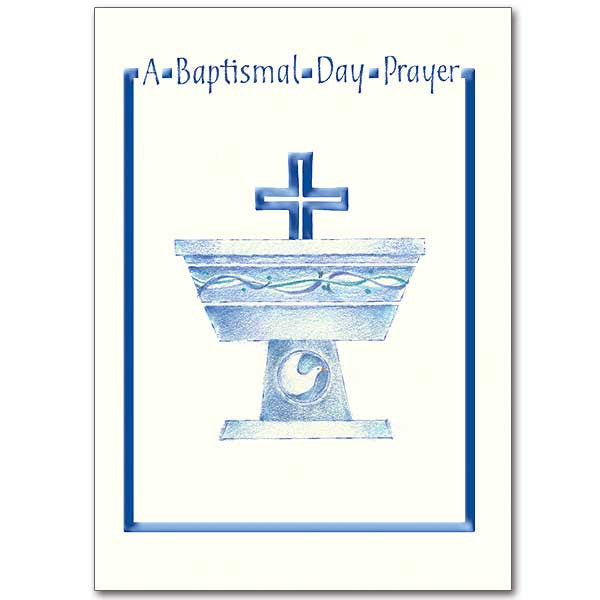 A Baptismal Day Prayer Baby Baptism Card