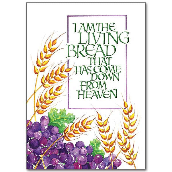 I Am The Living Bread First Communion Card
