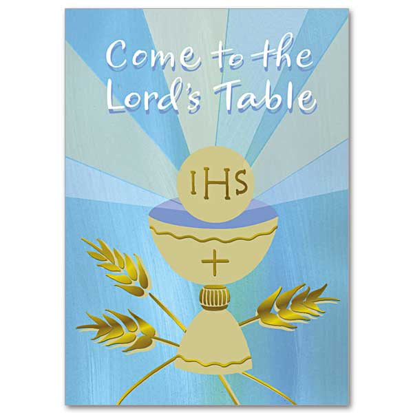 Come To The Lord's Table First Communion Card