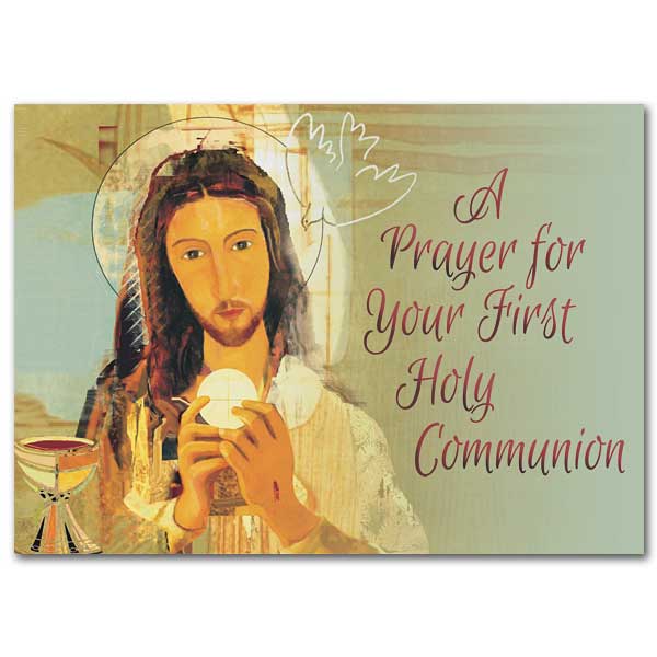 A Prayer for Your First Holy Communion First Communion Card