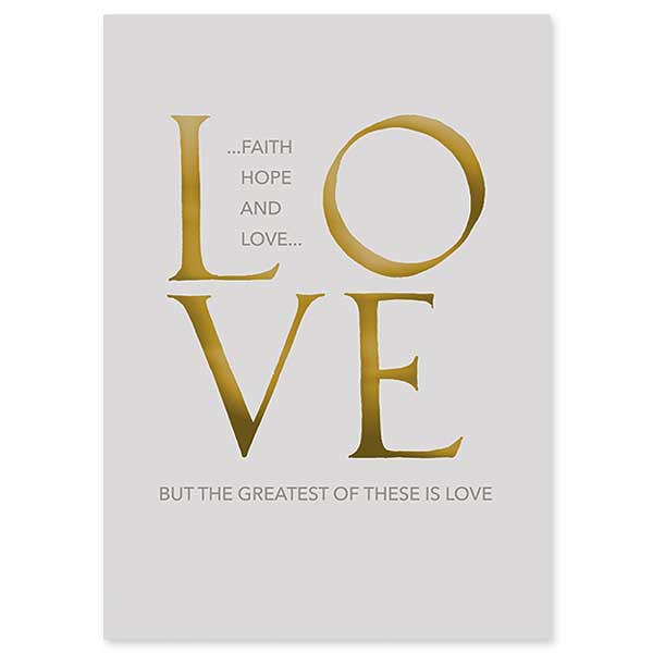 L-o-v-e, Wedding Congratulations Card