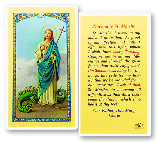 St. Martha Novena Prayer Holy
