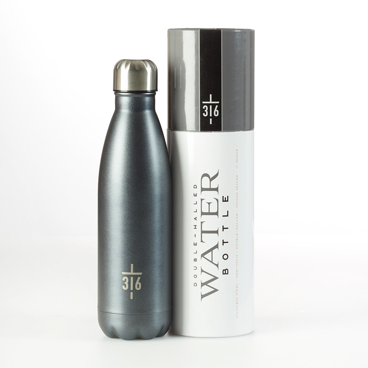John 3:16 Cross Stainless Steel Water Bottle