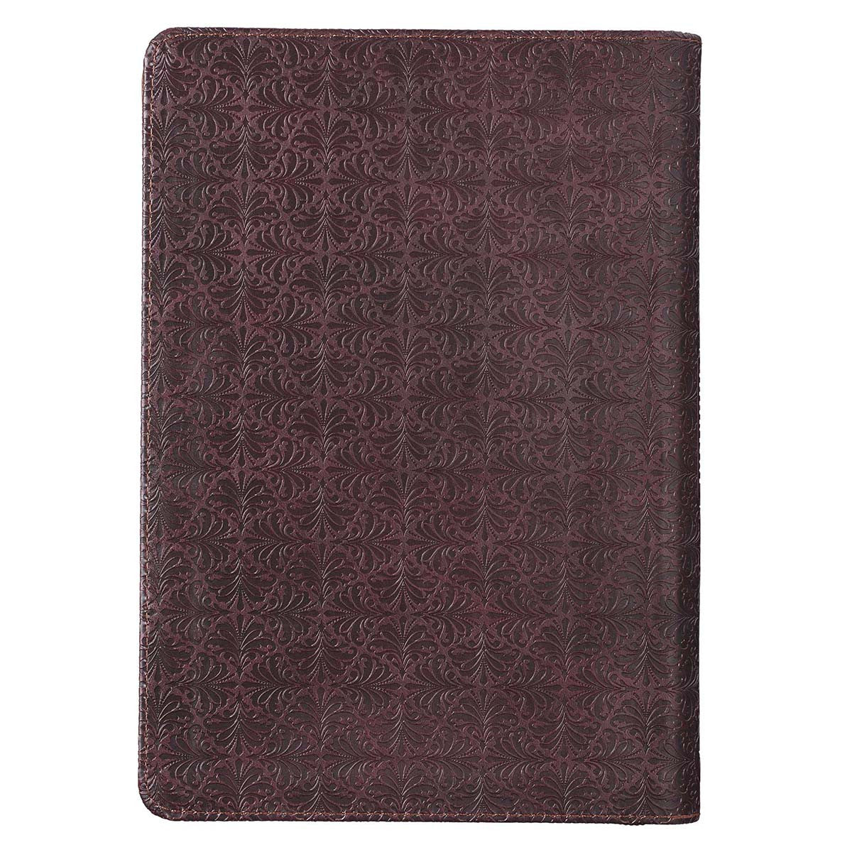 Blessed Man Brown Faux Leather Classic Journal with Zipped Closure - Jeremiah 17:7