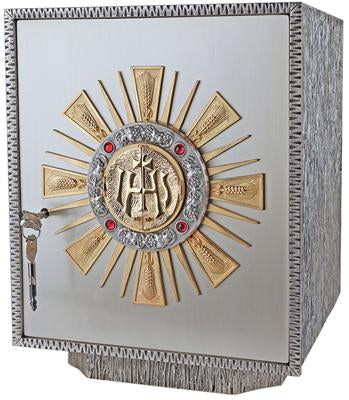 Tabernacle, Silver Plated with Gold Plated Rays