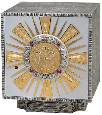 Tabernacle, Silver Plated with Gold Plated Rays
