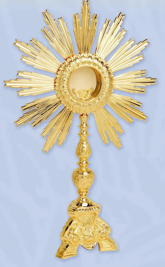 Monstrance, Gold Plated