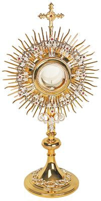 Monstrance, Gold and Silver Plated