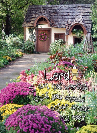 Garden First Communion Card