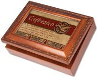 Confirmation Brown Keepsake Music Box