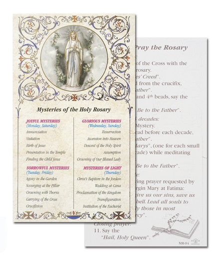Holy Rosary Card
