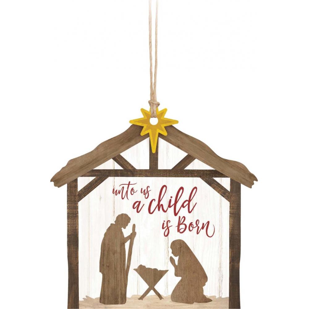 For Unto Us A Child Is Born Ornament