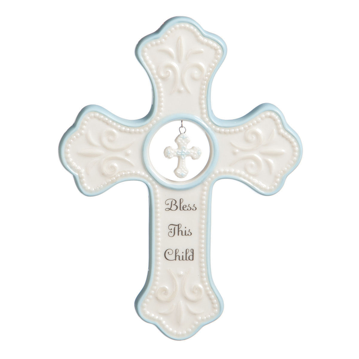 TB Blue Hanging Cross