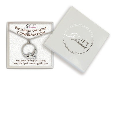 Silver Confirmation Dove Pendant