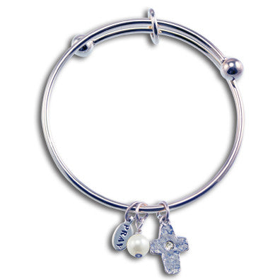 First Communion Cross Bangle