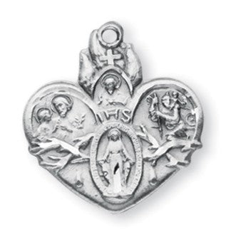 Sterling Silver SHJ 4-way Medal