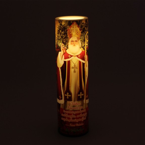 LED Candle – Saint Nicholas of Myra