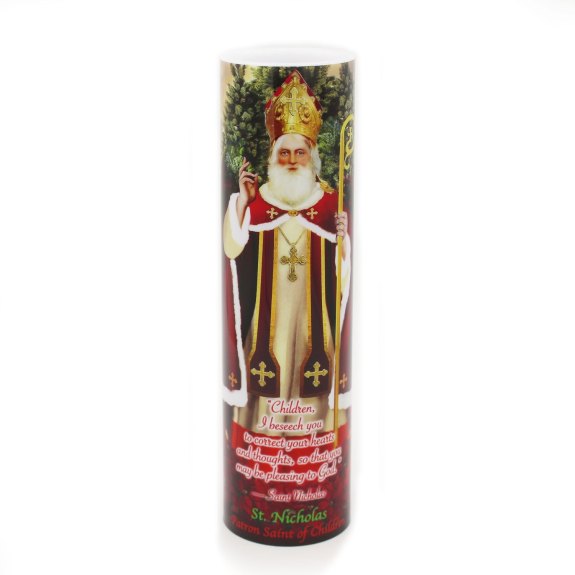 LED Candle – Saint Nicholas of Myra