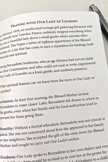 Simply Faithful: My Catholic Prayer Journal (Our Lady of Lourdes)