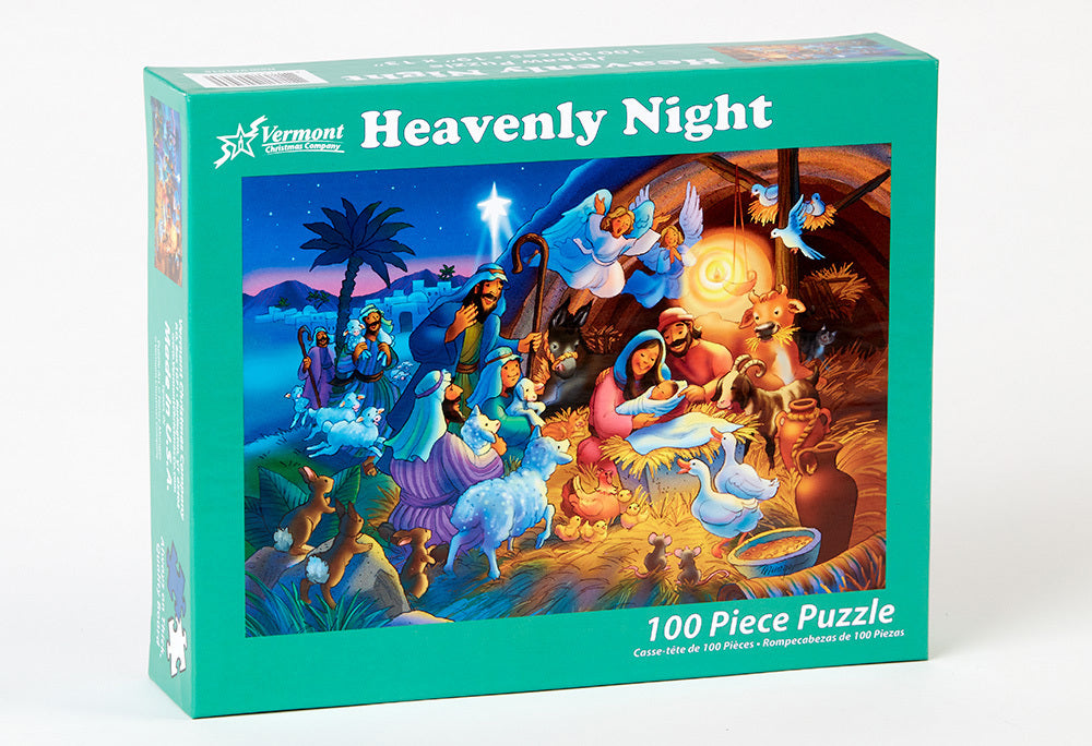 Heavenly Night Kid's Jigsaw Christmas Puzzle 100 pieces