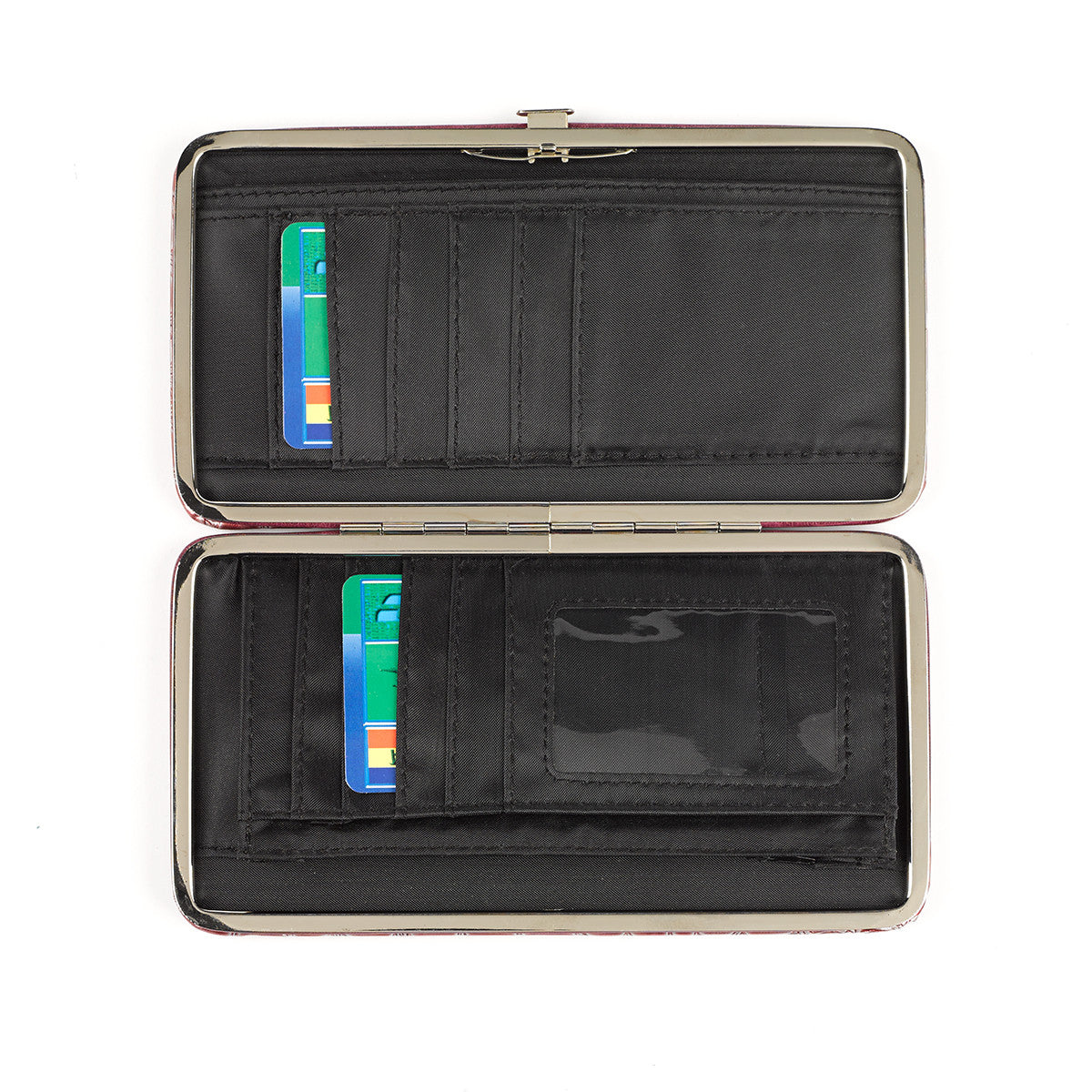 Pink Croc-embossed Wallet