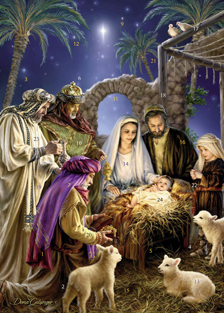 Greeting Card Advent Calendar 5"x7"